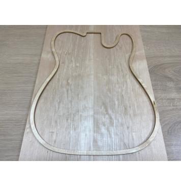 Клён Белый заготовка на топ Тангент АА 11х174х550 мм  - 2шт. (книжкой)-3