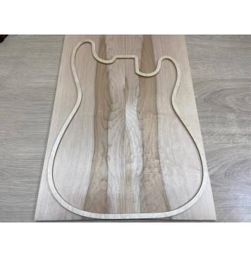 Клён Чёрный заготовка на топ Смешанный ААА 10х177х540 мм - 2 шт (книжкой)-1