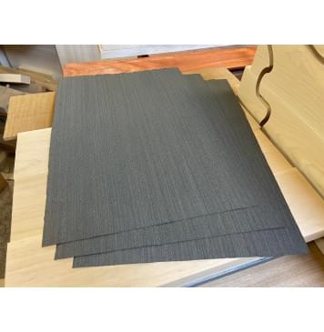 Шпон файн-лайн Эбен черный 0,5мм / 350-380 / 530-550мм.-0