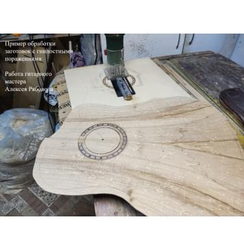 Клён Американский Spalted Волнистый заготовка на топ Смешанный АА Волна АА 33х182х500 мм (1 шт под распил) Уценка-гнилостные поражения древесины,под стабилизацию или работу с порозаполнителями-15