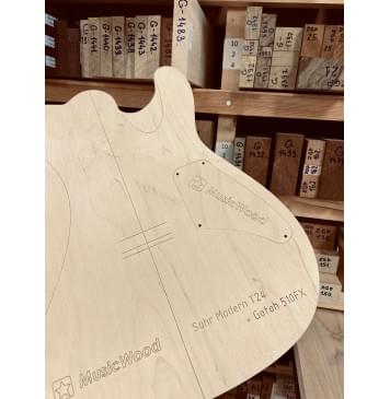 Suhr Modern T24 + Gotoh 510FX, полный комплект для фрезеровки гитары, фанера 8мм Suhr Modern T24 + Gotoh 510FX, полный комплект для фрезеровки гитары, фанера 8мм-8