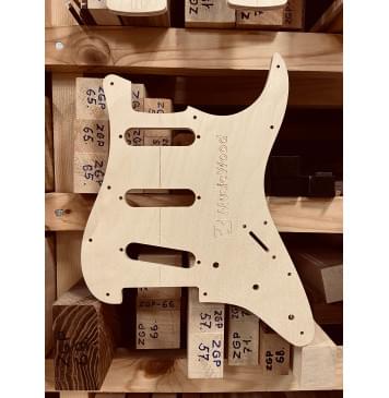 Fender Stratocaster Std Modern, 21 и 22 лада, SSH, полный комплект для фрезеровки гитары, фанера 8мм-3