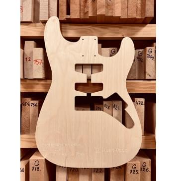 Fender Stratocaster Std Modern, 21 и 22 лада, SSH, полный комплект для фрезеровки гитары, фанера 8мм-4