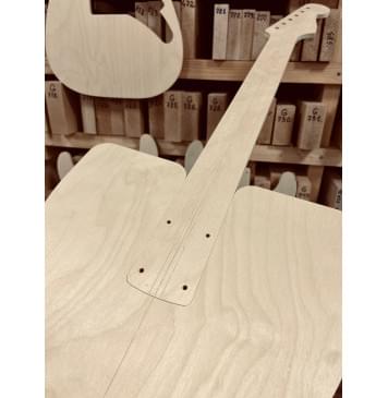 Fender Stratocaster Std Modern, 21 и 22 лада, SSH, полный комплект для фрезеровки гитары, фанера 8мм-9