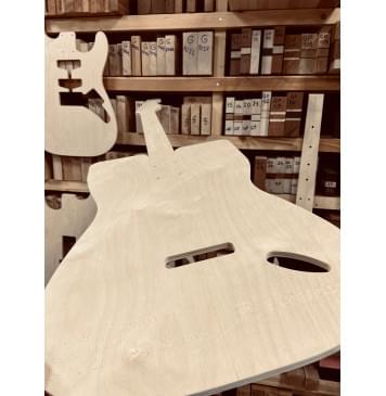 Fender Stratocaster Std Modern, 21 и 22 лада, SSH, полный комплект для фрезеровки гитары, фанера 8мм-10