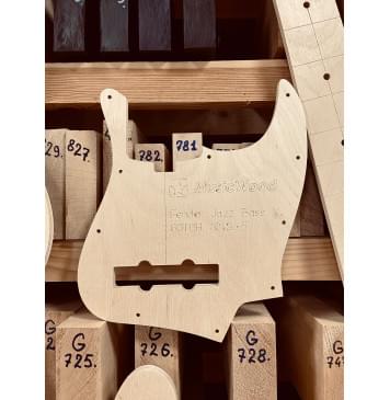 Fender Jazz Bass V, GOTOH 404SJ-5, полный комплект для фрезеровки гитары, фанера 8мм.-4