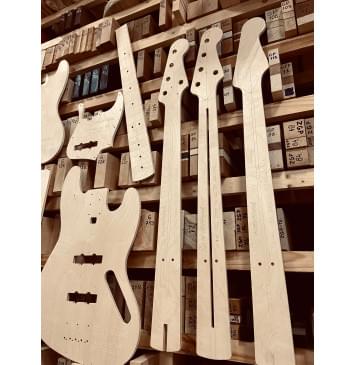 Fender Jazz Bass V, GOTOH 404SJ-5, полный комплект для фрезеровки гитары, фанера 8мм.-5