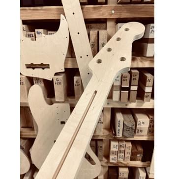 Fender Jazz Bass V, GOTOH 404SJ-5, полный комплект для фрезеровки гитары, фанера 8мм.-6