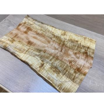 Клён Американский Волнистый заготовка на топ Смешанный А Волна АА 15х180-147х550 мм - 2 шт. (книжкой) АКЦИЯ-13