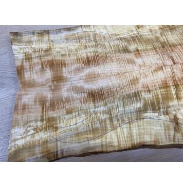 Клён Американский Волнистый заготовка на топ Смешанный А Волна АА 15х180-147х550 мм - 2 шт. (книжкой) АКЦИЯ-14