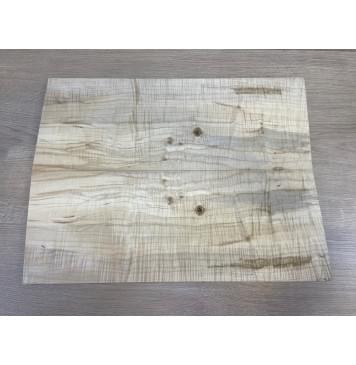 Клён Американский Волнистый заготовка на топ Смешанный АА Волна ААА 20х193х510 мм - 2 шт. (книжкой) АКЦИЯ-2