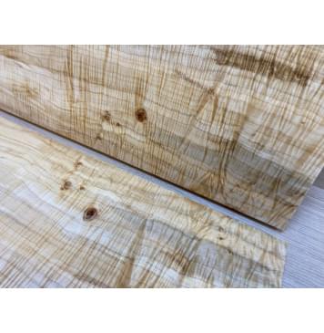 Клён Американский Волнистый заготовка на топ Смешанный АА Волна ААА 20х193х510 мм - 2 шт. (книжкой) АКЦИЯ-11