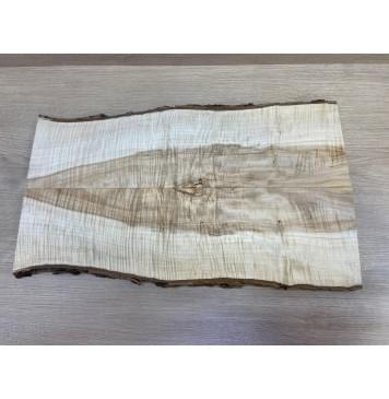 Клён Чёрный Явор, Волнистый заготовка на топ для Тревел гитары Смешанный АА Волна АА 20х145-110х530 мм - 2 шт. (книжкой) АКЦИЯ-4