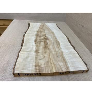 Клён Чёрный Явор, Волнистый заготовка на топ для Тревел гитары Смешанный АА Волна АА 20х145-110х530 мм - 2 шт. (книжкой) АКЦИЯ-2