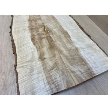 Клён Чёрный Явор, Волнистый заготовка на топ для Тревел гитары Смешанный АА Волна АА 20х145-110х530 мм - 2 шт. (книжкой) АКЦИЯ-5