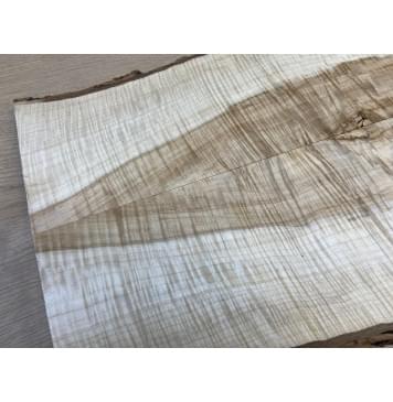 Клён Чёрный Явор, Волнистый заготовка на топ для Тревел гитары Смешанный АА Волна АА 20х145-110х530 мм - 2 шт. (книжкой) АКЦИЯ-11