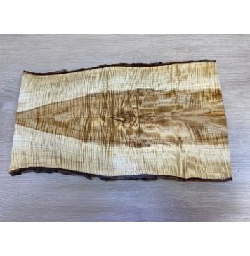 Клён Чёрный Явор, Волнистый заготовка на топ для Тревел гитары Смешанный АА Волна АА 20х145-110х530 мм - 2 шт. (книжкой) АКЦИЯ-0