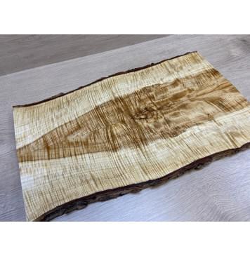 Клён Чёрный Явор, Волнистый заготовка на топ для Тревел гитары Смешанный АА Волна АА 20х145-110х530 мм - 2 шт. (книжкой) АКЦИЯ-16