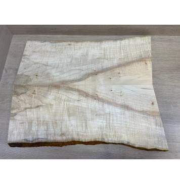 Клён Американский Волнистый заготовка на топ Смешанный АА Волна ААА 18х235-210х580 мм - 2 шт. (книжкой) АКЦИЯ-2