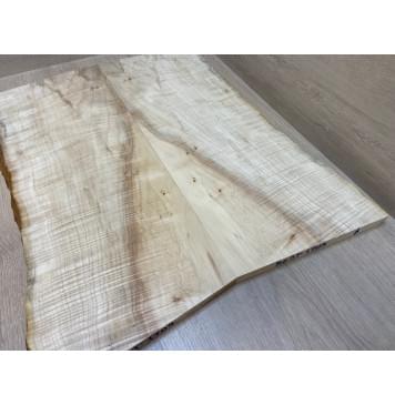 Клён Американский Волнистый заготовка на топ Смешанный АА Волна ААА 18х235-210х580 мм - 2 шт. (книжкой) АКЦИЯ-4