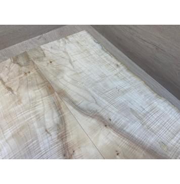 Клён Американский Волнистый заготовка на топ Смешанный АА Волна ААА 18х235-210х580 мм - 2 шт. (книжкой) АКЦИЯ-5