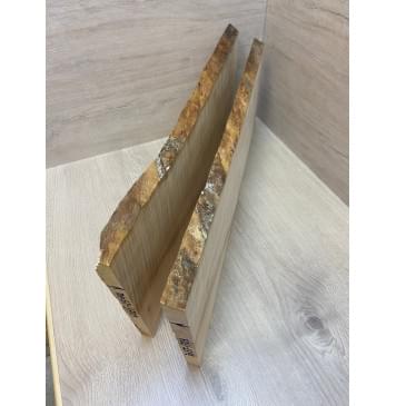 Клён Американский Волнистый заготовка на топ Смешанный АА Волна ААА 18х235-210х580 мм - 2 шт. (книжкой) АКЦИЯ-8