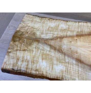 Клён Американский Волнистый заготовка на топ Смешанный АА Волна ААА 18х235-210х580 мм - 2 шт. (книжкой) АКЦИЯ-10