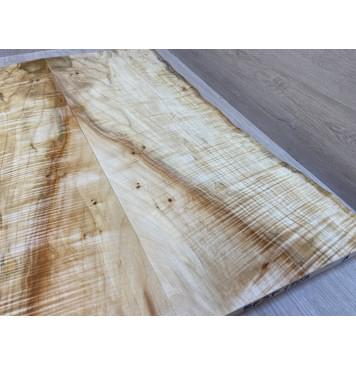 Клён Американский Волнистый заготовка на топ Смешанный АА Волна ААА 18х235-210х580 мм - 2 шт. (книжкой) АКЦИЯ-12