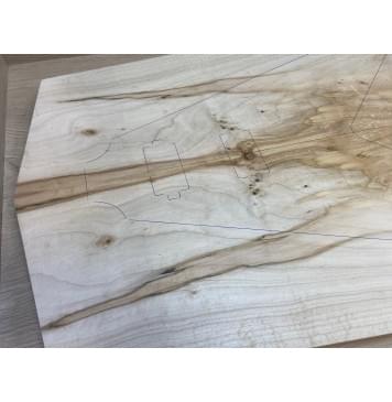 Клён Американский заготовка на топ Смешанный А 24х270-180х730-710 мм - 2 шт. (книжкой) АКЦИЯ-10