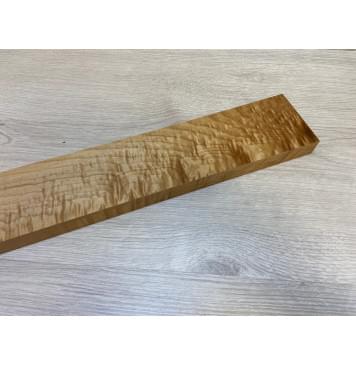 Клён Волнистый Печёный 150 гр заготовка грифа безголовой гитары Смешанный ААА Волна АА 26х85х595 мм-10