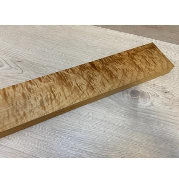 Клён Волнистый Печёный 150 гр заготовка грифа безголовой гитары Смешанный ААА Волна АА 26х85х595 мм-17
