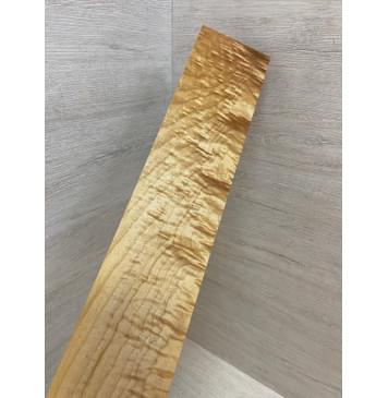Клён Волнистый Печёный 150 гр заготовка грифа безголовой гитары Смешанный ААА Волна АА 26х85х595 мм-16
