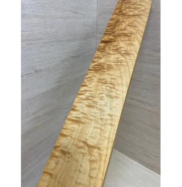 Клён Волнистый Печёный 150 гр заготовка грифа безголовой гитары Смешанный ААА Волна АА 26х85х595 мм-12