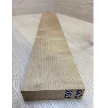 Клён Печёный 150 гр заготовка грифа безголовой гитары Радиал А 26.5х90х580 мм-1