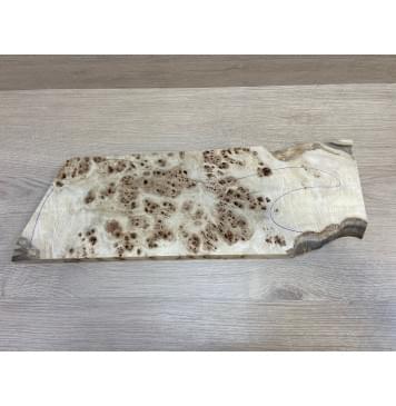 Тополь Кап заготовка на топ Смешанный ААА 23.5х177-165х460-490 мм - 1 шт (под распил) АКЦИЯ-0