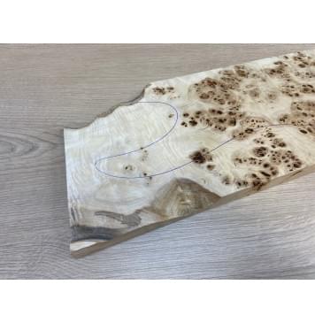 Тополь Кап заготовка на топ Смешанный ААА 23.5х177-165х460-490 мм - 1 шт (под распил) АКЦИЯ-3