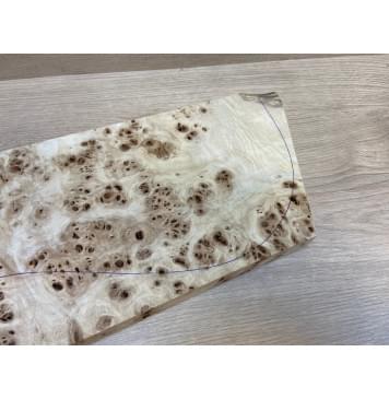 Тополь Кап заготовка на топ Смешанный ААА 23.5х177-165х460-490 мм - 1 шт (под распил) АКЦИЯ-4