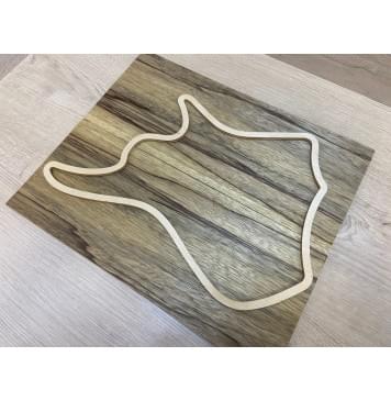 Корина Чёрная заготовка на топ для Тревел гитары Радиал ААА 7х160х385 мм - 2 шт. (книжкой) Уценка-изогнутая-6