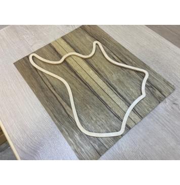 Корина Чёрная заготовка на топ для Тревел гитары Радиал ААА 8х160х382 мм - 2 шт. (книжкой) Уценка-изогнутый-2