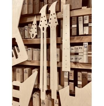 Explorer Ken Lawrence, gotoh GE103B-T, Мензура 24,75", 22 лада, вклеенный гриф, комплект шаблонов для фрезеровки гитары, фанера 8мм-4