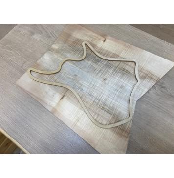 Клён Американский Волнистый заготовка на топ для Тревел гитары Радиал А Волна АА 15х185-163х410-350 мм (АКЦИЯ)-3