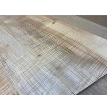 Клён Американский Волнистый заготовка на топ для Тревел гитары Радиал А Волна АА 15х185-163х410-350 мм (АКЦИЯ)-6