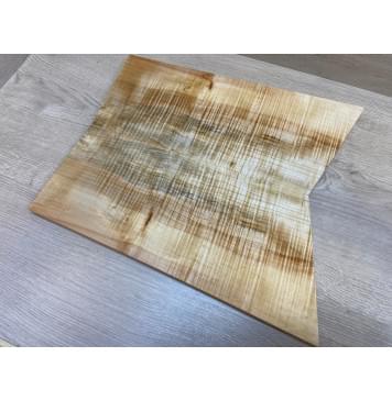 Клён Американский Волнистый заготовка на топ для Тревел гитары Радиал А Волна АА 15х185-163х410-350 мм (АКЦИЯ)-12