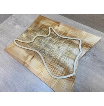 Клён Американский Волнистый заготовка на топ для Тревел гитары Радиал А Волна АА 15х185-163х410-350 мм (АКЦИЯ)-11