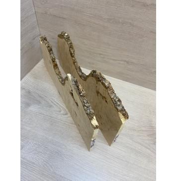 Клён Американский Каповый заготовка на топ под заливку для Тревел гитары Смешанный ААА Кап ААА 10.5х160-90х380 мм- 2шт (книжкой)-4