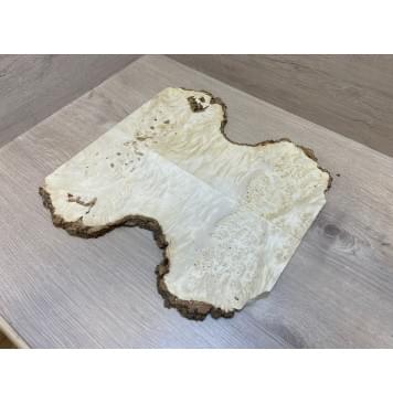 Клён Американский Каповый заготовка на топ под заливку для Тревел гитары Смешанный ААА Кап ААА 10.5х160-90х380 мм- 2шт (книжкой)-5