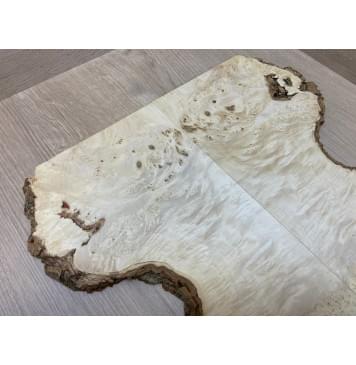 Клён Американский Каповый заготовка на топ под заливку для Тревел гитары Смешанный ААА Кап ААА 10.5х160-90х380 мм- 2шт (книжкой)-7