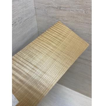 Клён Волнистый Печёный 180 гр заготовка накладки на головку грифа Радиал АА Волна АА 4.5х119х245 мм-2