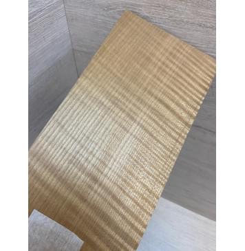 Клён Волнистый Печёный 180 гр заготовка накладки на головку грифа Радиал АА Волна АА 4.5х119х245 мм-4