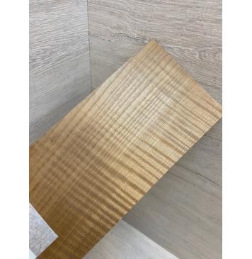 Клён Волнистый Печёный 180 гр заготовка накладки на головку грифа Радиал АА Волна АА 4.5х120х245 мм-5